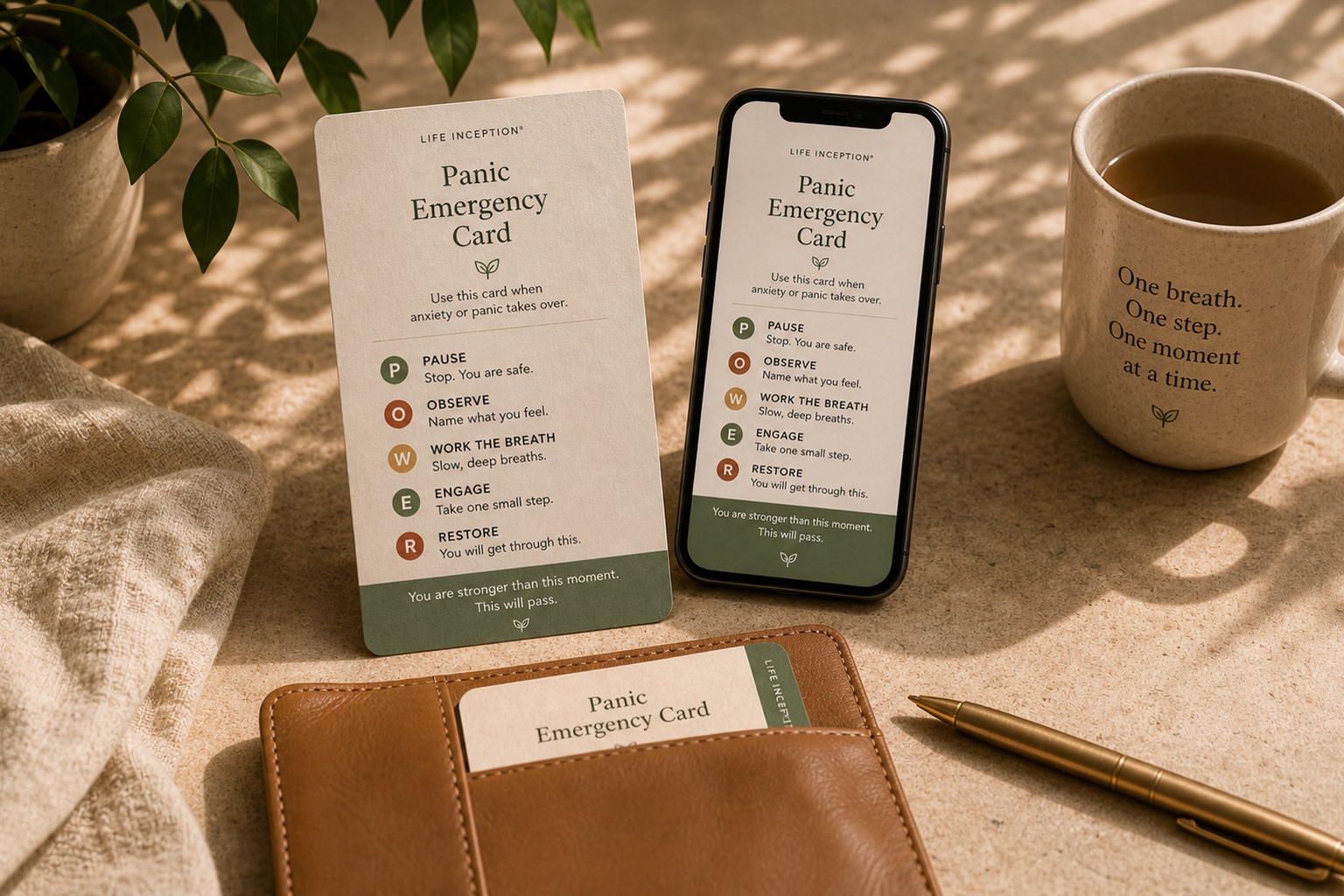 Pocket Cards Collection wallet cards fanned out beside the phone version